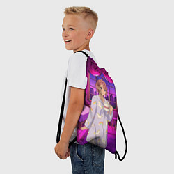 Рюкзак-мешок Дандадан Сиратори Айра с кофе, цвет: 3D-принт — фото 2