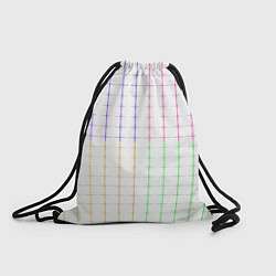 Мешок для обуви Color white multicolored stripes