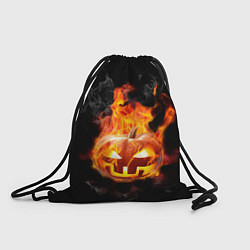 Рюкзак-мешок Горящая тыква джек, цвет: 3D-принт