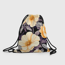 Рюкзак-мешок Крупные жёлтые цветы, цвет: 3D-принт