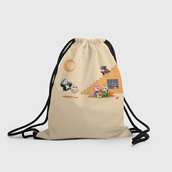 Рюкзак-мешок Чиби персонажи Fate, цвет: 3D-принт