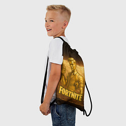 Рюкзак-мешок Fortnite золотой Мидас, цвет: 3D-принт — фото 2