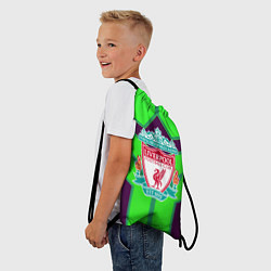 Рюкзак-мешок Liverpool геометрия текстура спорт, цвет: 3D-принт — фото 2