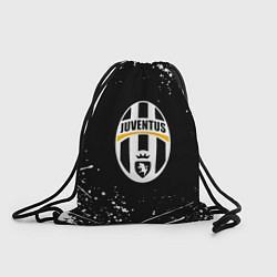 Рюкзак-мешок Juventus белые краски всплеск, цвет: 3D-принт