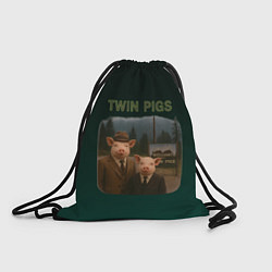 Рюкзак-мешок Twin Pigs пародия, цвет: 3D-принт