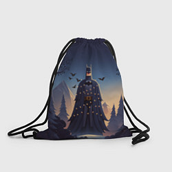 Рюкзак-мешок Новогодний Бэтмен, цвет: 3D-принт