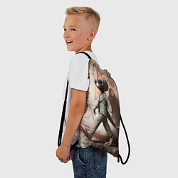 Рюкзак-мешок Пришелец в костюме в полосочку, цвет: 3D-принт — фото 2