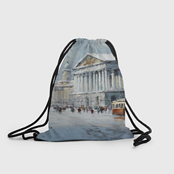 Рюкзак-мешок Зимний Питер красками, цвет: 3D-принт