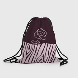 Рюкзак-мешок Роза на текстуре дерева, цвет: 3D-принт