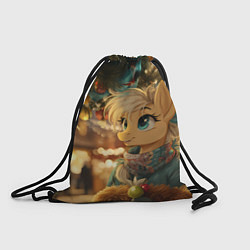 Мешок для обуви Милая лошадка под елочкой