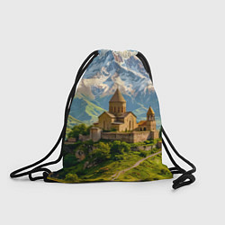 Рюкзак-мешок Храм у подножия вечных вершин, цвет: 3D-принт