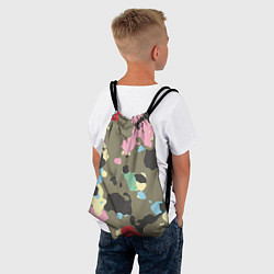 Рюкзак-мешок Камуфляж: микс цветов, цвет: 3D-принт — фото 2