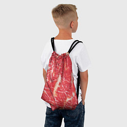Рюкзак-мешок Мясо, цвет: 3D-принт — фото 2