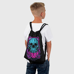 Рюкзак-мешок Кислотный череп, цвет: 3D-принт — фото 2