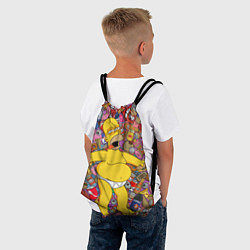 Рюкзак-мешок Рай Гомера, цвет: 3D-принт — фото 2