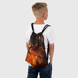 Рюкзак-мешок DOOM imp, цвет: 3D-принт — фото 2