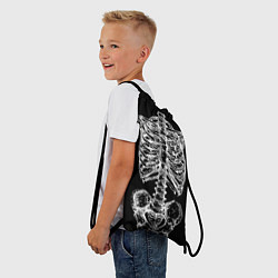 Рюкзак-мешок Скелет, цвет: 3D-принт — фото 2