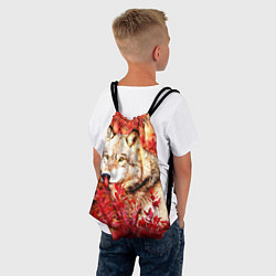 Рюкзак-мешок Осенний волк, цвет: 3D-принт — фото 2