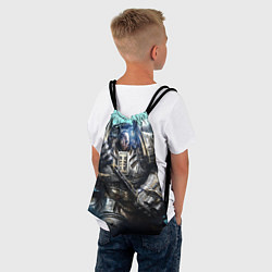 Рюкзак-мешок Серый рыцарь, цвет: 3D-принт — фото 2