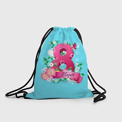 Рюкзак-мешок Восьмерка и колибри, цвет: 3D-принт