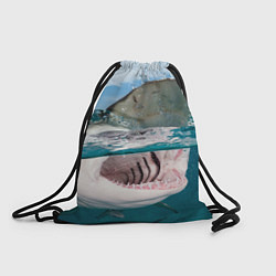 Рюкзак-мешок Хищная акула, цвет: 3D-принт