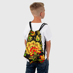Рюкзак-мешок Хохлома, цвет: 3D-принт — фото 2
