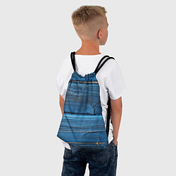 Рюкзак-мешок Голубые доски, цвет: 3D-принт — фото 2