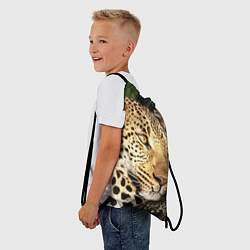 Рюкзак-мешок Леопард в лесу, цвет: 3D-принт — фото 2