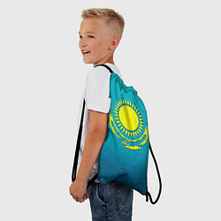 Рюкзак-мешок Флаг Казахстана, цвет: 3D-принт — фото 2