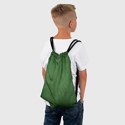 Рюкзак-мешок Змеиная зеленая кожа, цвет: 3D-принт — фото 2