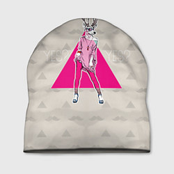 Шапка Deer girl: yes yes?, цвет: 3D-принт