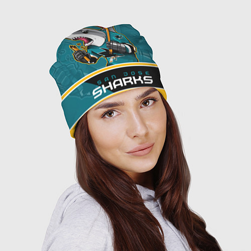 Шапка San Jose Sharks / 3D-принт – фото 2