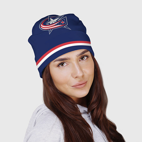 Шапка Columbus Blue Jackets / 3D-принт – фото 2