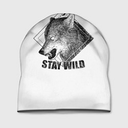 Шапка Stay Wild, цвет: 3D-принт