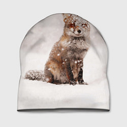 Шапка Снежная лисица, цвет: 3D-принт
