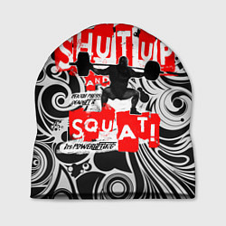 Шапка Shut up & squat, цвет: 3D-принт