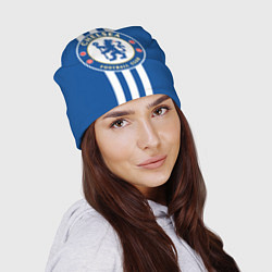 Шапка FC Chelsea: Gold Lines, цвет: 3D-принт — фото 2
