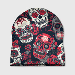 Шапка Мексиканские черепа, цвет: 3D-принт