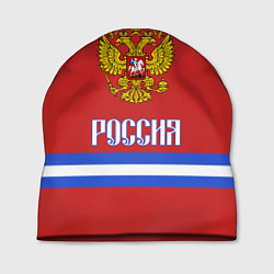 Шапка Хоккей: Россия, цвет: 3D-принт
