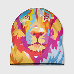 Шапка Акварельный лев, цвет: 3D-принт