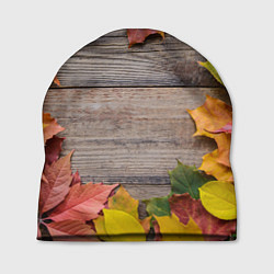 Шапка Осенний Забор, цвет: 3D-принт