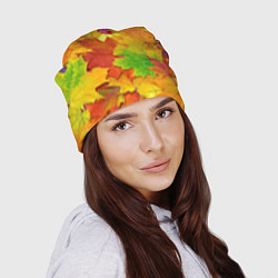 Шапка Осенние листья, цвет: 3D-принт — фото 2