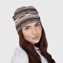 Шапка Полосатый этнический орнамент, цвет: 3D-принт — фото 2