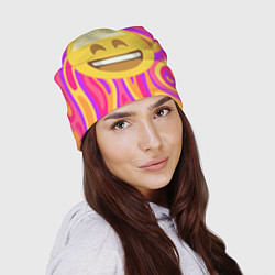 Шапка Абстракция позитив Красочный и яркий принт, цвет: 3D-принт — фото 2