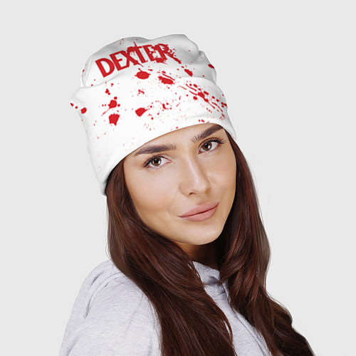 Шапка Dexter logo Декстер брызги крови / 3D-принт – фото 2