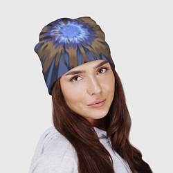 Шапка Василек Абстракция, цвет: 3D-принт — фото 2