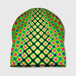Шапка Неоновая геометрия абстракция, цвет: 3D-принт