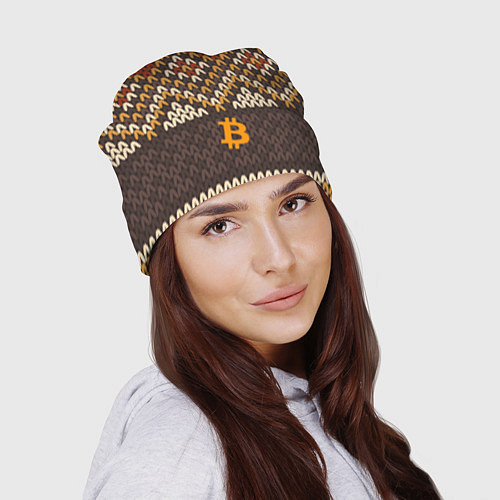 Шапка BITCOIN NEW YEAR Z / 3D-принт – фото 2