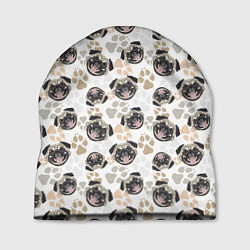 Шапка Собака Мопс Pug