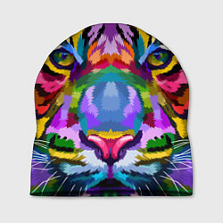 Шапка Морда тигра крупным планом, цвет: 3D-принт